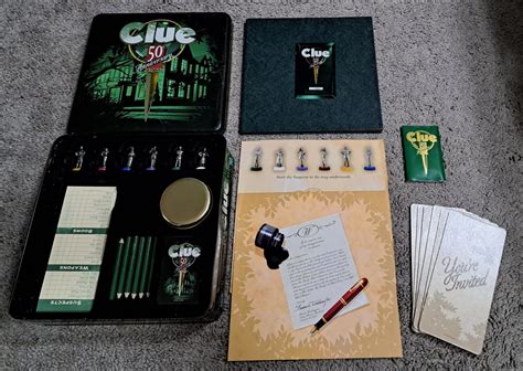 Clue ~50th Anniversary ~Limited Edition ~Hasbro 1998 ~Metal 